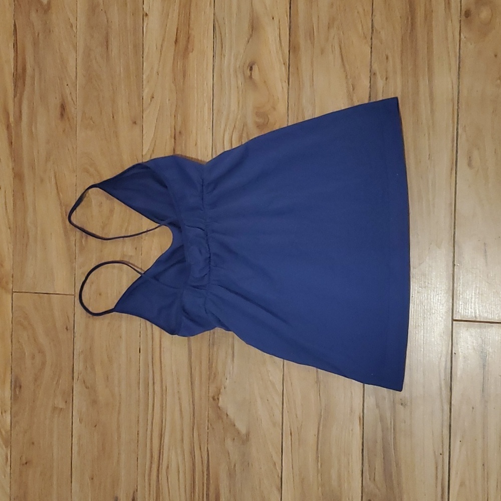 Blue Last Tango Stretchy V-Neck Tank Top - Picture 6 of 6